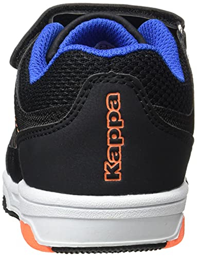 Kappa Kash Low EV, Zapatillas Deportivas, Negro/Naranja, 32 EU