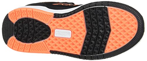 Kappa Kash Low EV, Zapatillas Deportivas, Negro/Naranja, 32 EU