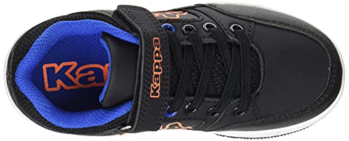 Kappa Kash Low EV, Zapatillas Deportivas, Negro/Naranja, 32 EU