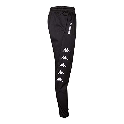 Kappa Pagino Pantalón Largo, Unisex, Negro, 4XL