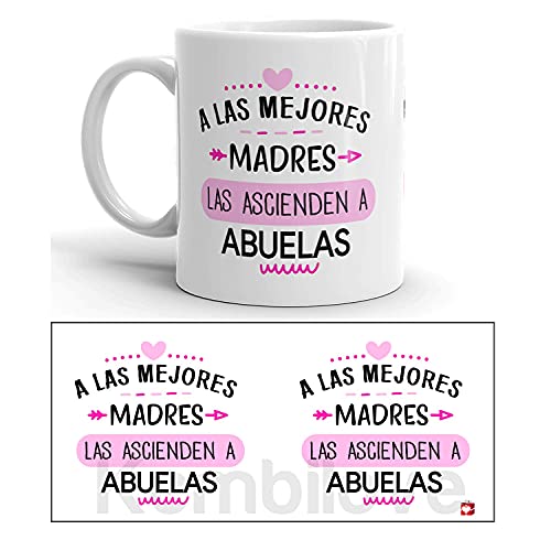 Kembilove Taza regalo día de la madre – Tazas Desayuno para Abuela con Mensaje de amor – Regalos originales para madres y abuelas – Regalo para abuelas – Tazas originales (M.2)