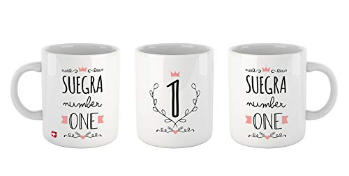 Kembilove Tazas Familiares – Preciosas Tazas para Toda la Familia – Tú Eres La Suegra Número Uno – Magníficas Tazas de Café para Hombres y Mujeres – Regalos Divertidos para Familiares y Amigos