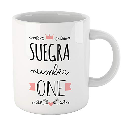 Kembilove Tazas Familiares – Preciosas Tazas para Toda la Familia – Tú Eres La Suegra Número Uno – Magníficas Tazas de Café para Hombres y Mujeres – Regalos Divertidos para Familiares y Amigos