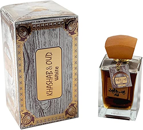 Khashab y Oud (Blanco) 100ml | Eau de Arabian Parfum | Oud Woody Musk Aroma (para hombres y mujeres) (Unisex)