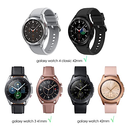 KIMILAR [3 Pcs] Pantalla Compatible con Samsung Galaxy Watch4 Classic 42mm/Galaxy Watch 42mm/Galaxy Watch 3 41mm Protector Pantalla, Templado Vidrio Compatible con Galaxy Watch 42mm