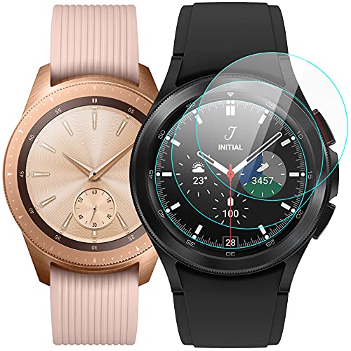 KIMILAR [3 Pcs] Pantalla Compatible con Samsung Galaxy Watch4 Classic 42mm/Galaxy Watch 42mm/Galaxy Watch 3 41mm Protector Pantalla, Templado Vidrio Compatible con Galaxy Watch 42mm