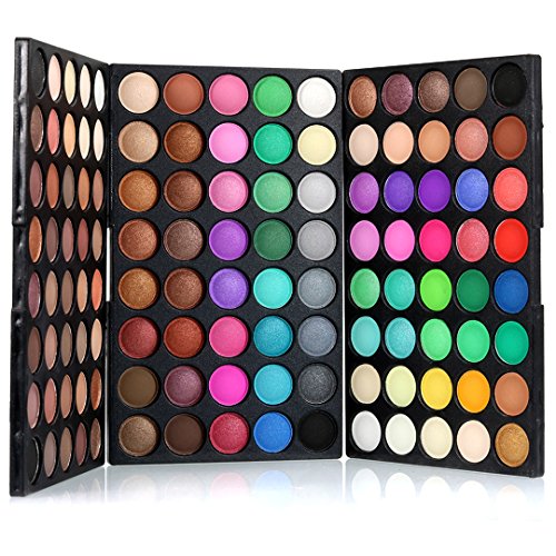 Kit de Maquillaje All in One, FantasyDay 120 Colores Sombra De Ojos Eyeshadow Paleta de Maquillaje Cosmética Profesional Navidad Belleza de Regalos con 10 Brochas Maquillaje para Cara, Base, Colorete