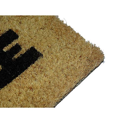 KOKO DOORMATS Felpudo Entrada casa Originales, Felpudo Original Sonríe Vive Ama | Felpudos Originales y Divertidos para Entrada casa Puerta, terraza o jardín | Fibra de Coco y PVC | 40x60x1.5 cm