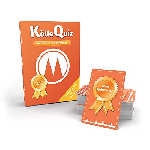 Kölle Quiz – El mejor Quiz sobre la ciudad de Colonia – 500 preguntas de 11 categorías – formato tarjeta – tarjeta de quiz