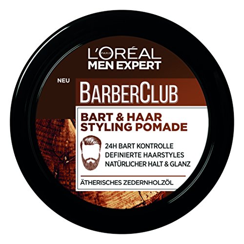 L 'Oreal Men expert Barber Club Barba y Cabello pomade, 75 ml, barba Cuidado