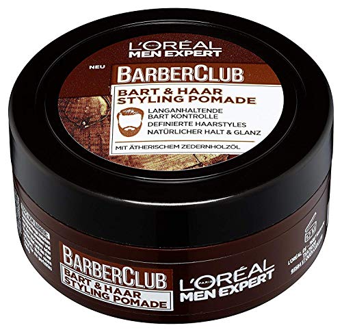 L 'Oreal Men expert Barber Club Barba y Cabello pomade, 75 ml, barba Cuidado