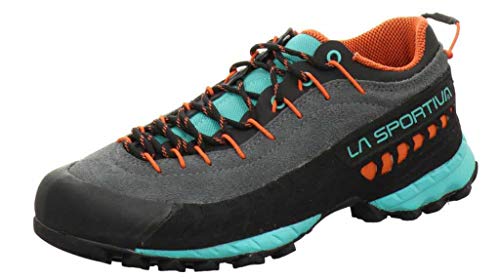 LA SPORTIVA TX4 Woman, Zapatillas de montaña Mujer, Carbon/Aqua, 39 EU