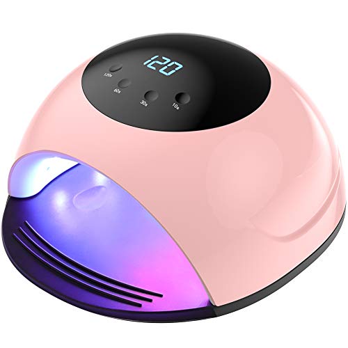 Lámpara Secadora de Uñas 84W LED UV para Esmalte de Uñas con Función de Temporización 10s/30s/60s/120s Curado Luz en 4 modos para Manicura/Pedicure Nail Art en el Hogar y el Salón Manicura