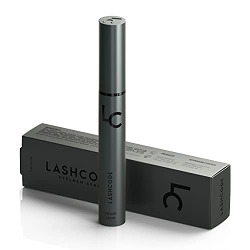 Lashcode Eyelash Serum - sérum para un crecimiento más rápido de las pestañas y las cejas, efecto nutritivo, hidratante y densificador, 5 ml