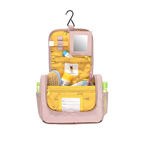 LÄSSIG Adventure Bolsa de aseo para niños con etiqueta para el nombre, 20 cm, 1,6 L, Tipi rosa