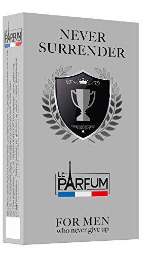 Le Parfum de France Never Surrender Eau de Toilette para hombre, 75 ml