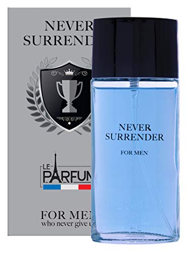 Le Parfum de France Never Surrender Eau de Toilette para hombre, 75 ml