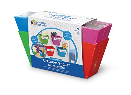 Learning Resources- Botes magnéticos Create-a-Space (Set de 4), Color (LER3807) , color/modelo surtido