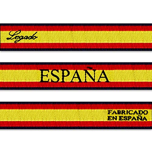 LEGADO Pulsera España Hombre Tela Pulsera Hombre España Pulsera de Tela españa Pulsera Bandera españa Hombre Pulsera Mujer España Pulsera españa Tela (4 Piezas)