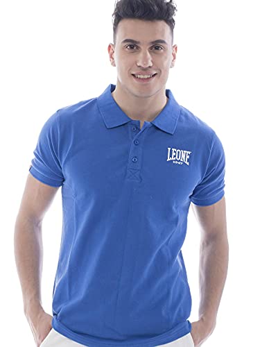 León 1947 Sport Fight Activewear LSM318, Polo Media Manga para Hombre, Hombre, Sport Fight Activewear LSM318, BLU (Royal), XS