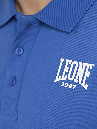 León 1947 Sport Fight Activewear LSM318, Polo Media Manga para Hombre, Hombre, Sport Fight Activewear LSM318, BLU (Royal), XS