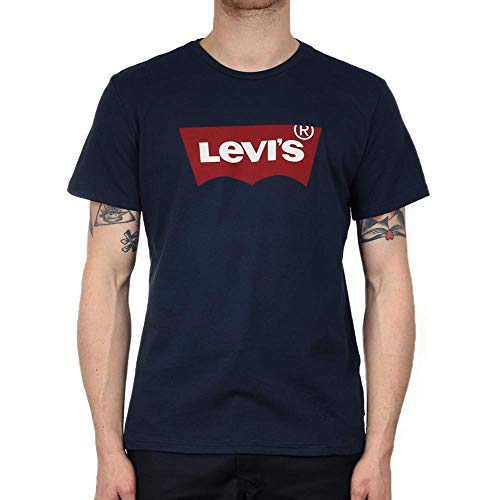 Levi's Set-In Neck Camiseta, Hm Graphic Dress Blues, XXL para Hombre