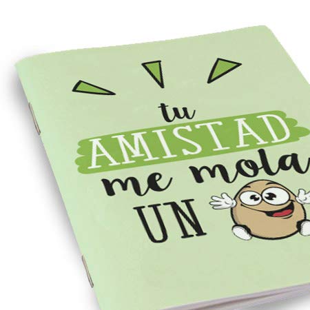 Libreta A-6 + Boli"Tu amistad me mola un huevo" mundohuevo