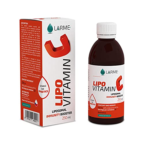 LIPOVITAMIN C® - LIPOSOMAL VITAMINA C Líquida de Alta Dosificación-1450mg por Porción-por 5ml! Altamente Concentrada para Máxima Eficacia. Garantiza Absorción y Biodisponibilidad Mayor