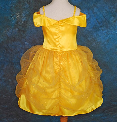 Lito Angels Disfraz Belle de la Bella y la Bestia Vestido de Princesa Amarillo para Bebé Niñas Talla 18 a 24 Meses, estilo A