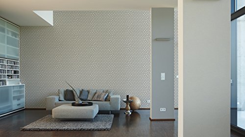 Livingwalls Harmony, Creme, Grau, Metallic, 10,05 m (Länge) x 0,53 m (Breite)