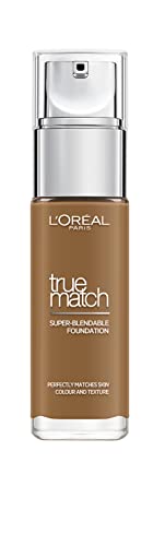 L'Oréal Paris Accord Parfait, Base de maquillaje acabado natural con ácido hialurónico, tono piel oscuro 9N, 30 ml