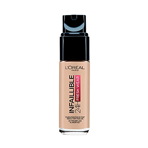 L'Oréal Paris Make-up designer París Infallible 24H Fresh Wear Base de Maquillaje de Larga Duración (Tono 110 Vanille Rosé), 30 ml