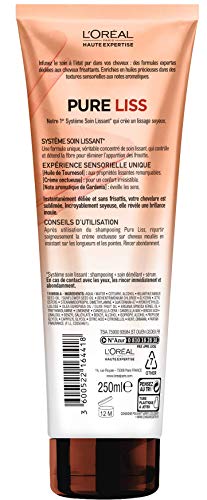 L'Oréal Paris Pure Liss Après-shampooing Sans Sulfate - Lissage & Discipline - Cheveux Frisés - 250 ml