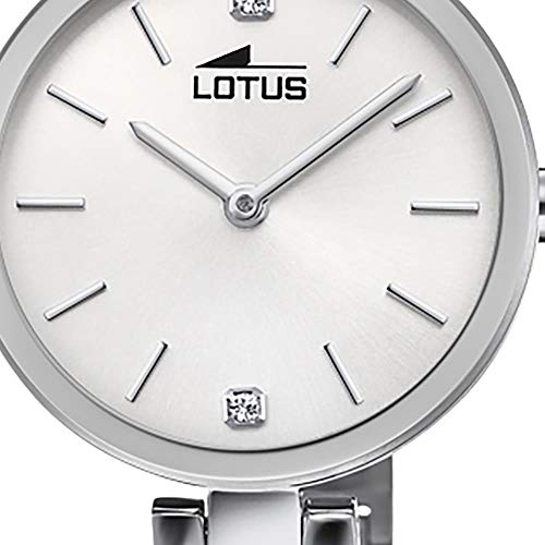 LOTUS Reloj Modelo 18722/1 de la colección Bliss, Caja de 30 mm Plata con Correa de Acero para señora