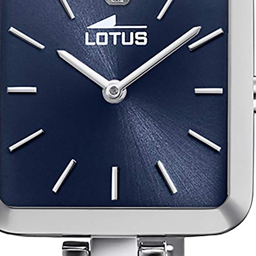 LOTUS Reloj Modelo 18725/3 de la colección Bliss, Caja de 27,50/26,00 mm Correa Acero Azul para señora