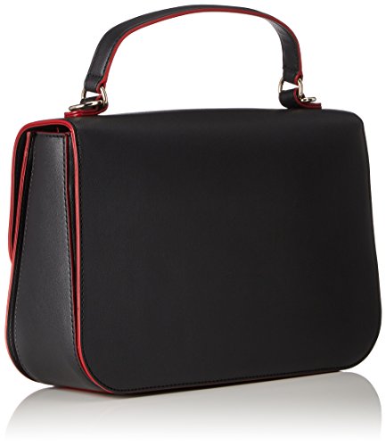 Love Moschino - Borsa Calf Pu Nero, Shoppers y bolsos de hombro Mujer, Negro (Black), 10x21x33 cm (B x H T)