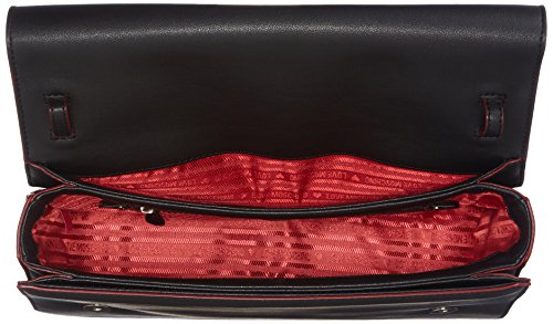 Love Moschino - Borsa Calf Pu Nero, Shoppers y bolsos de hombro Mujer, Negro (Black), 10x21x33 cm (B x H T)