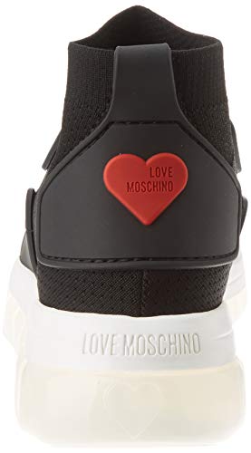 Love Moschino Ja1516, Zapatillas Altas Mujer, Negro (Negro 000), 37 EU