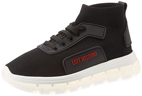 Love Moschino Ja1516, Zapatillas Altas Mujer, Negro (Negro 000), 37 EU