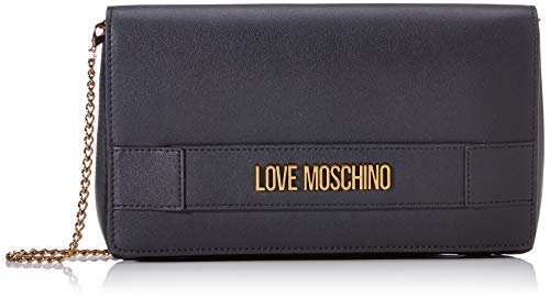 Love Moschino Jc4264pp0a, Bolso de día para Mujer, Negro (Black Galvanic), 6x16x26 Centimeters (W x H x L)