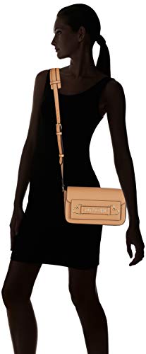 Love Moschino Jc4270pp0a, Bolsa de Mensajero para Mujer, Marrón (Camel PU), 10x14.5x25 Centimeters (W x H x L)