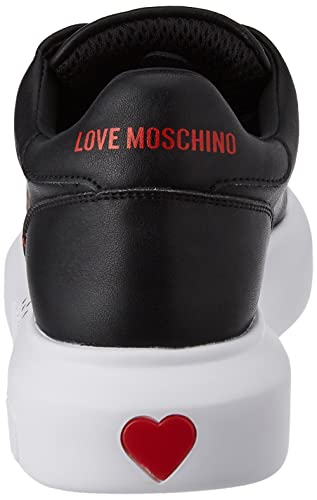 Love Moschino Nuova pre-Collezione Primavera Estate 2022, Zapatillas Deportivas Mujer, Negro, 37 EU