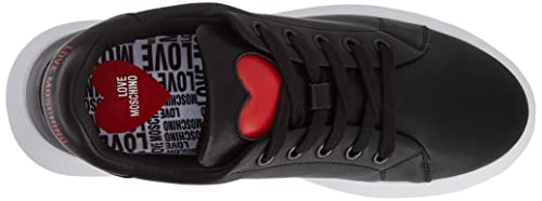 Love Moschino Nuova pre-Collezione Primavera Estate 2022, Zapatillas Deportivas Mujer, Negro, 37 EU