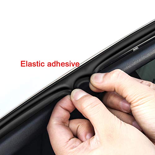 LYSHUI Anti-Collision Auto Door Seal Sound Insulation Car Door Sealing Strip Rubber Weatherstrip Edge Trim Noise Insulation,For Jaguar F-Pace