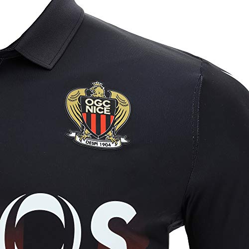 Macron Nice.m20 Matchday Auth. Home Shirt SS Sr OGC Nizza 2020/21-Camiseta, Hombre, Negro, XX-Large