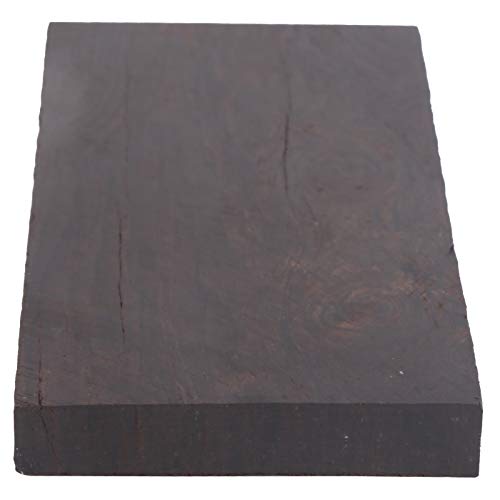 Madera de ébano negro, madera de ébano negro madera de madera original, madera en blanco Material de bricolaje para herramientas de instrumentos musicales(120 * 60 * 10mm)