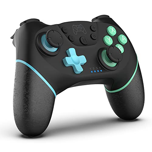 Maegoo Mando Switch, Inalámbrico Switch Mando Pro Gamepad Joystick con Turbo y Macro Función, 6 Gyro Axis y Dual Vibration Mando para Nintendo Switch/Switch Lite/Switch OLED