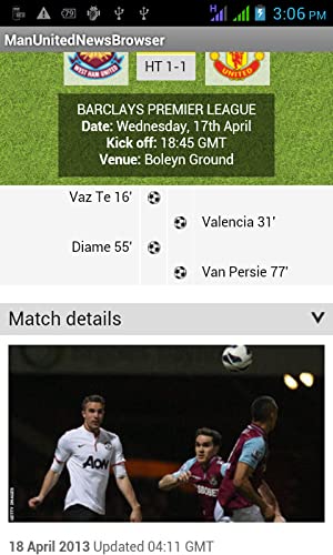 Man United News Browser