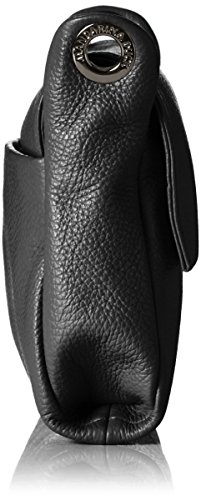 Mandarina Duck Mellow Leather P10FZT93, Bolso Bandolera para Mujer, Nero, 23x18x3 (L x H x W)