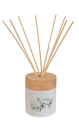 MANULENA Ambientador Mikado Origens Rebaño con Aroma Sweet Cotton Escape. Difusor De Varillas con Palitos De Rattan Natural. 200 ml